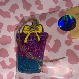 Colorful Glitter cup freshie cool water scented